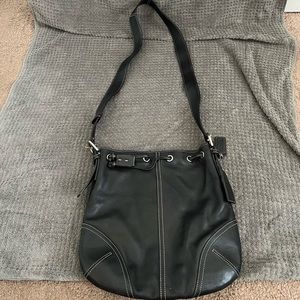 Coach Crossbody or over shoulder Duffle drawstring bag